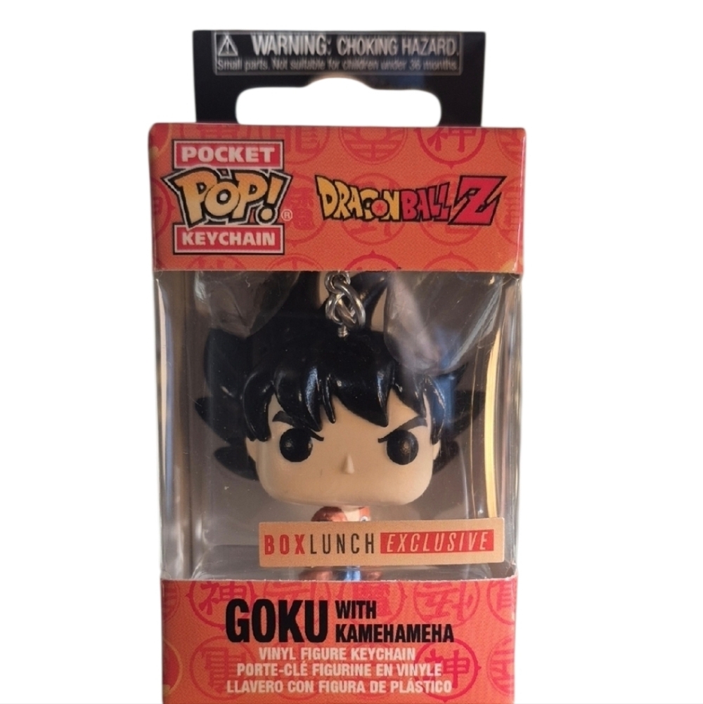 Funko × Dragon Ball Z Goku Pocket POP Keychain - Black and Orange.